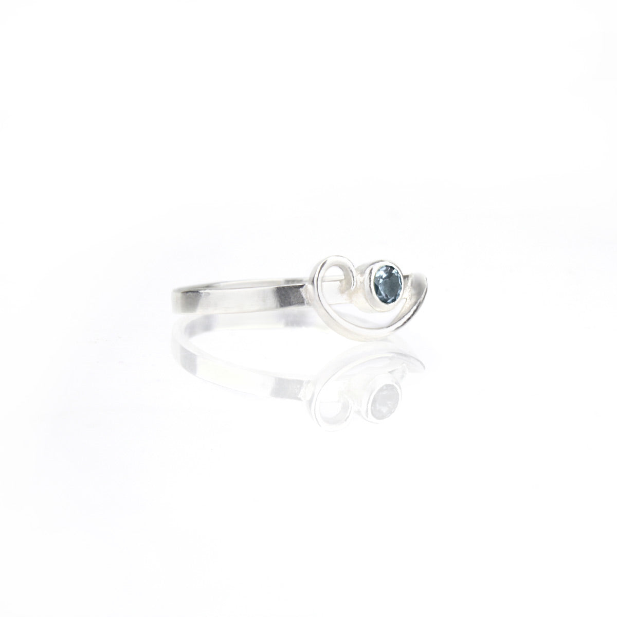 Arabesque Ring with London Blue Topaz