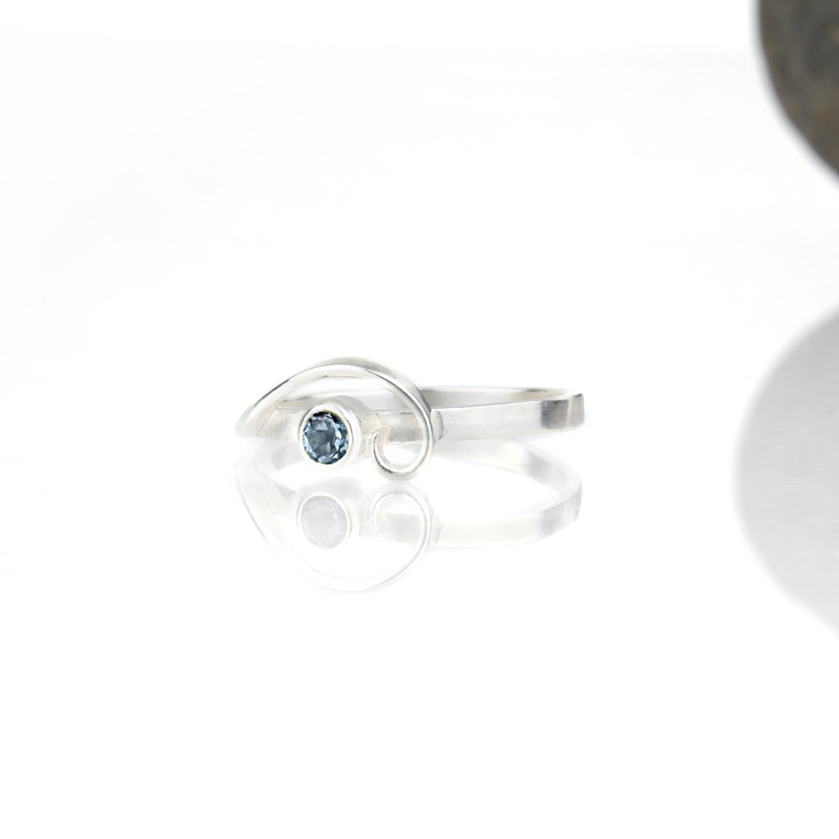Arabesque Ring with London Blue Topaz