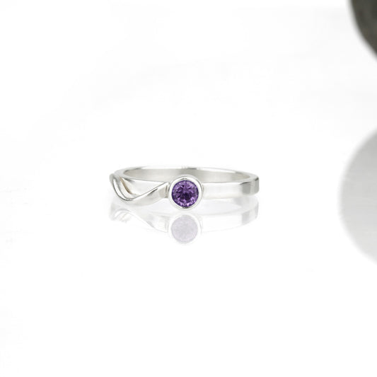 Cascade Ring with Amethyst