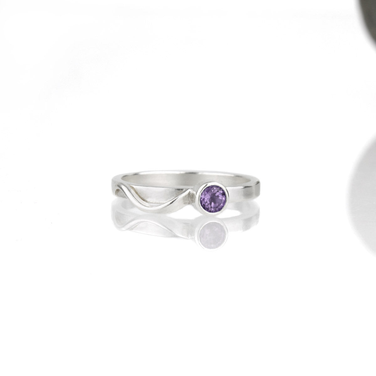 Cascade Ring with Amethyst