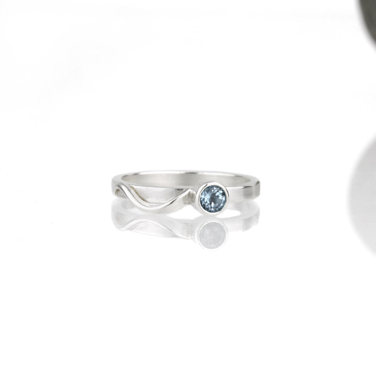 Cascade Ring with London Blue Topaz