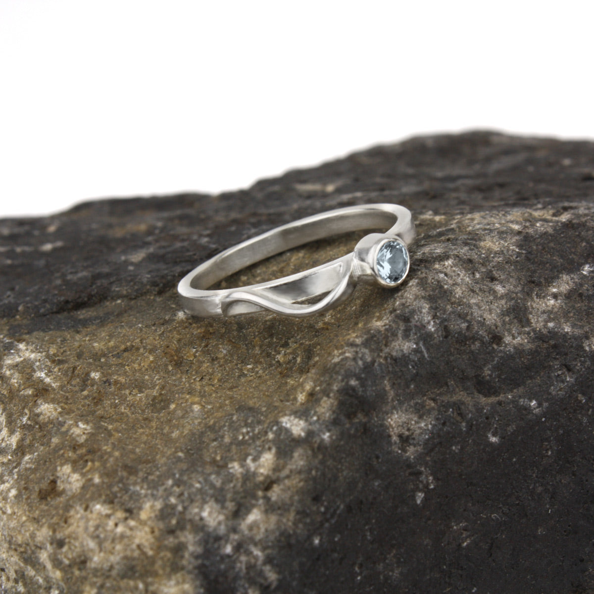 Cascade Ring with Sky Blue Topaz