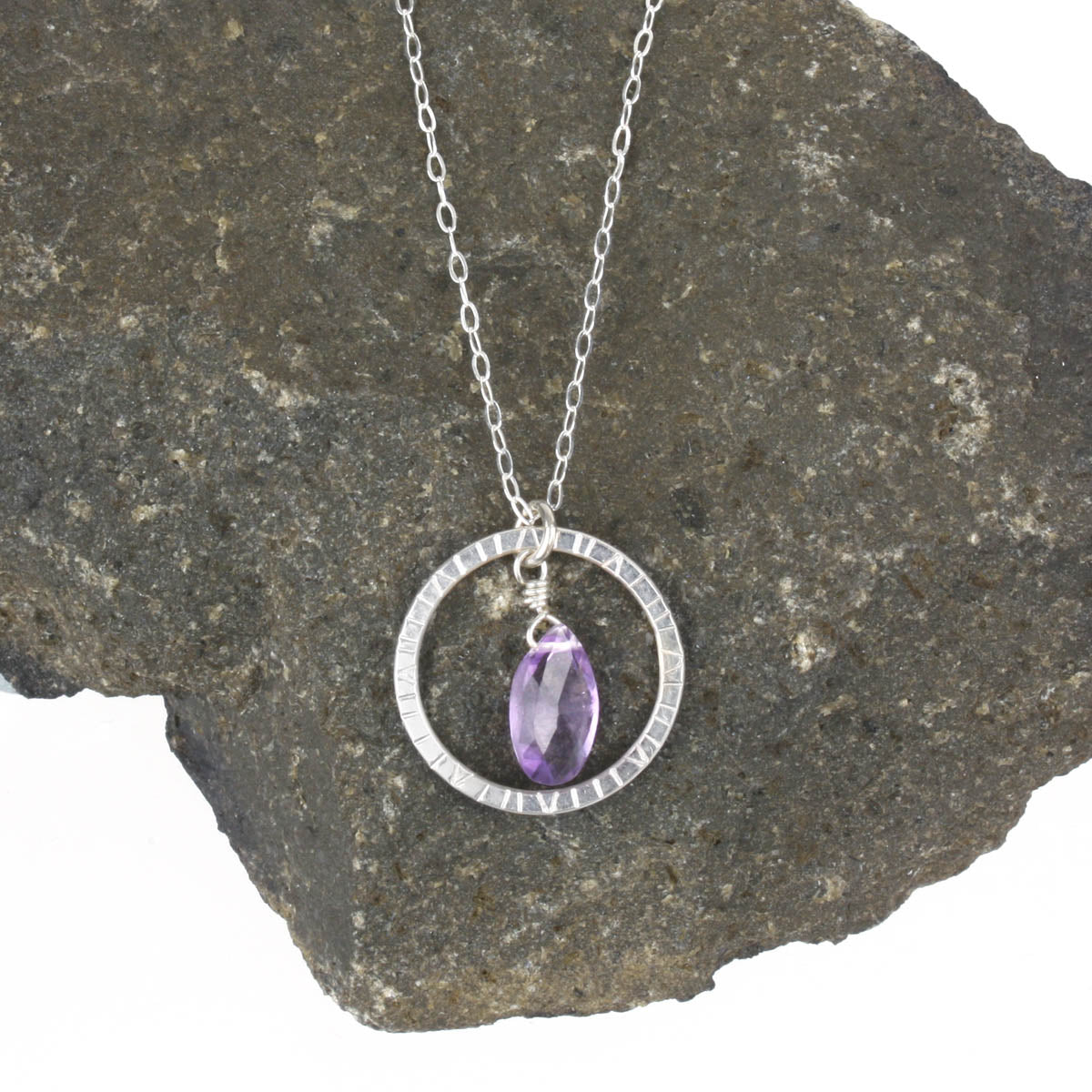 Navigator Necklace with Amethyst