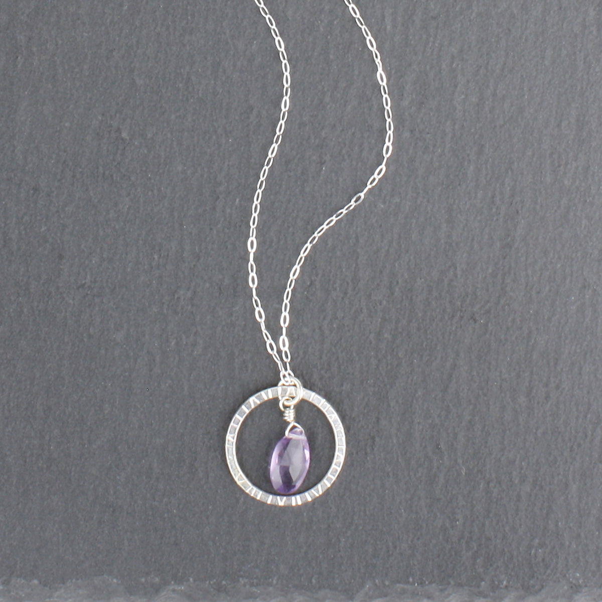 Navigator Necklace with Amethyst