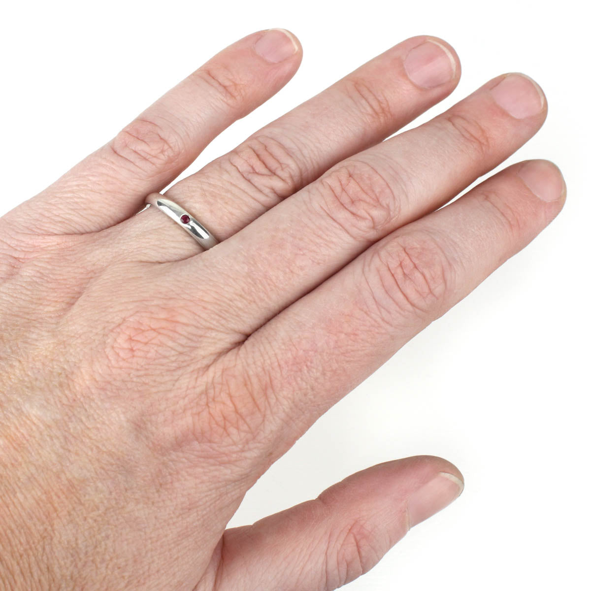 Comfort-fit Ruby Ring