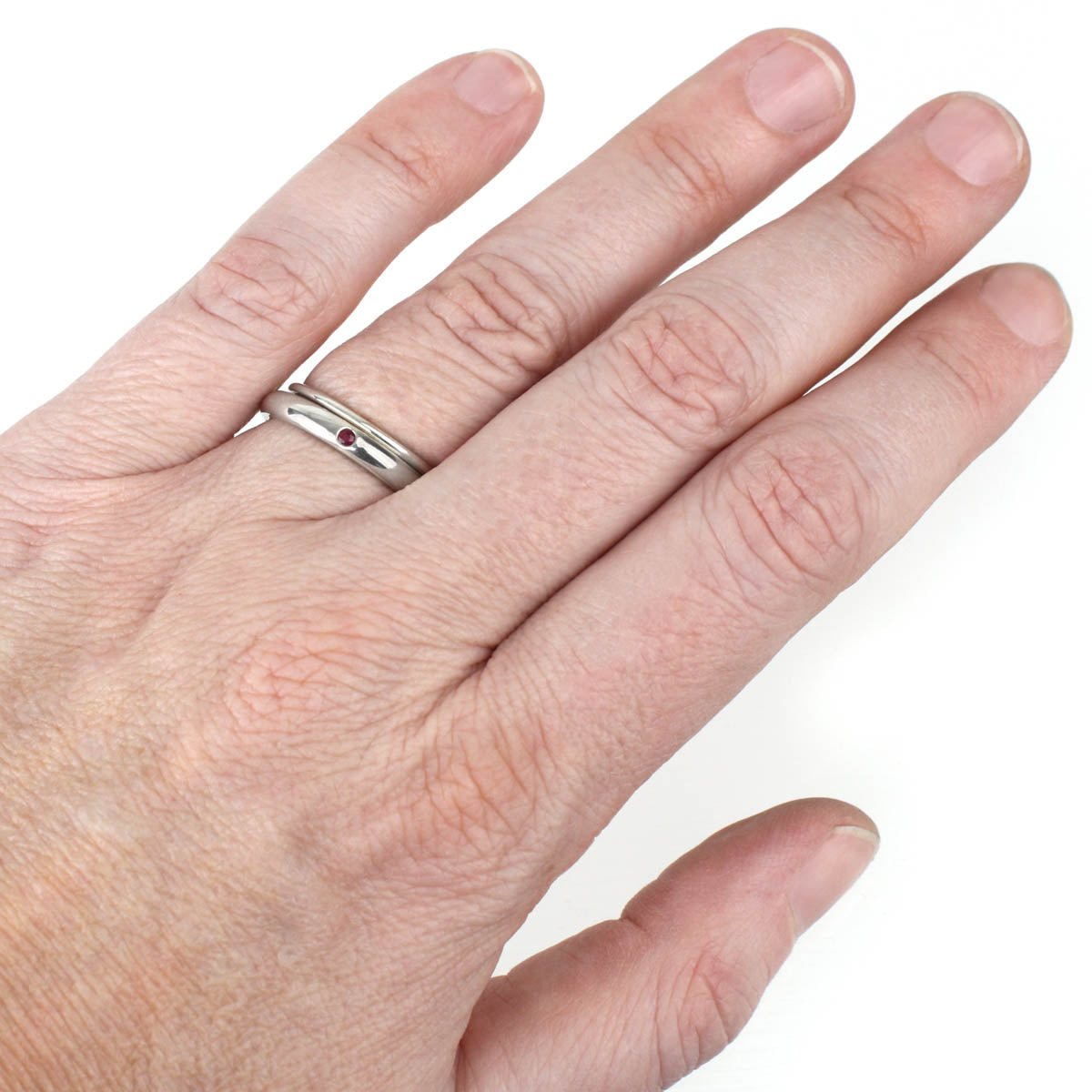 Comfort-fit Ruby Ring