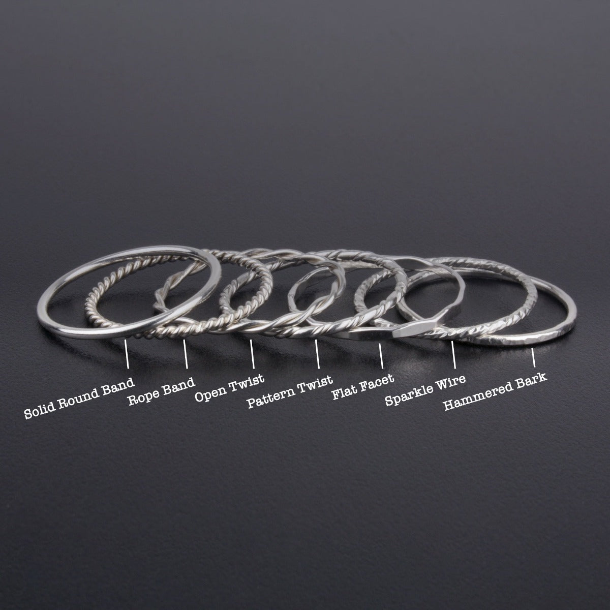 Silver Stacking Ring - Single Ring