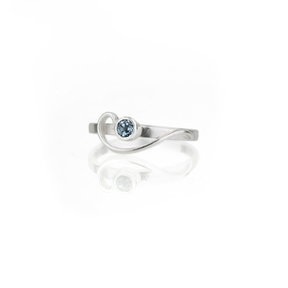 Arabesque Ring with London Blue Topaz