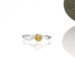 Cascade Ring with 5mm Citrine