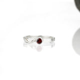 Cascade Ring with Garnet
