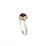 Compass Ring with Rose-cut Garnet