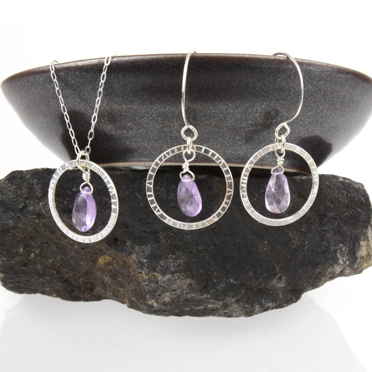 Navigator Necklace with Amethyst