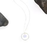 Navigator Necklace with Blue Chalcedony