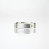 Ripple Ring with White Sapphire