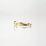 Rose-cut Diamond Set - 14k Yellow Gold
