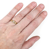 Rose-cut Diamond Set - 14k Yellow Gold