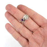 Cascade Ring with 5mm Amethyst