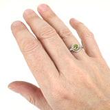 Spiral Ring with 5mm Peridot