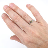 Spiral Ring with Peridot