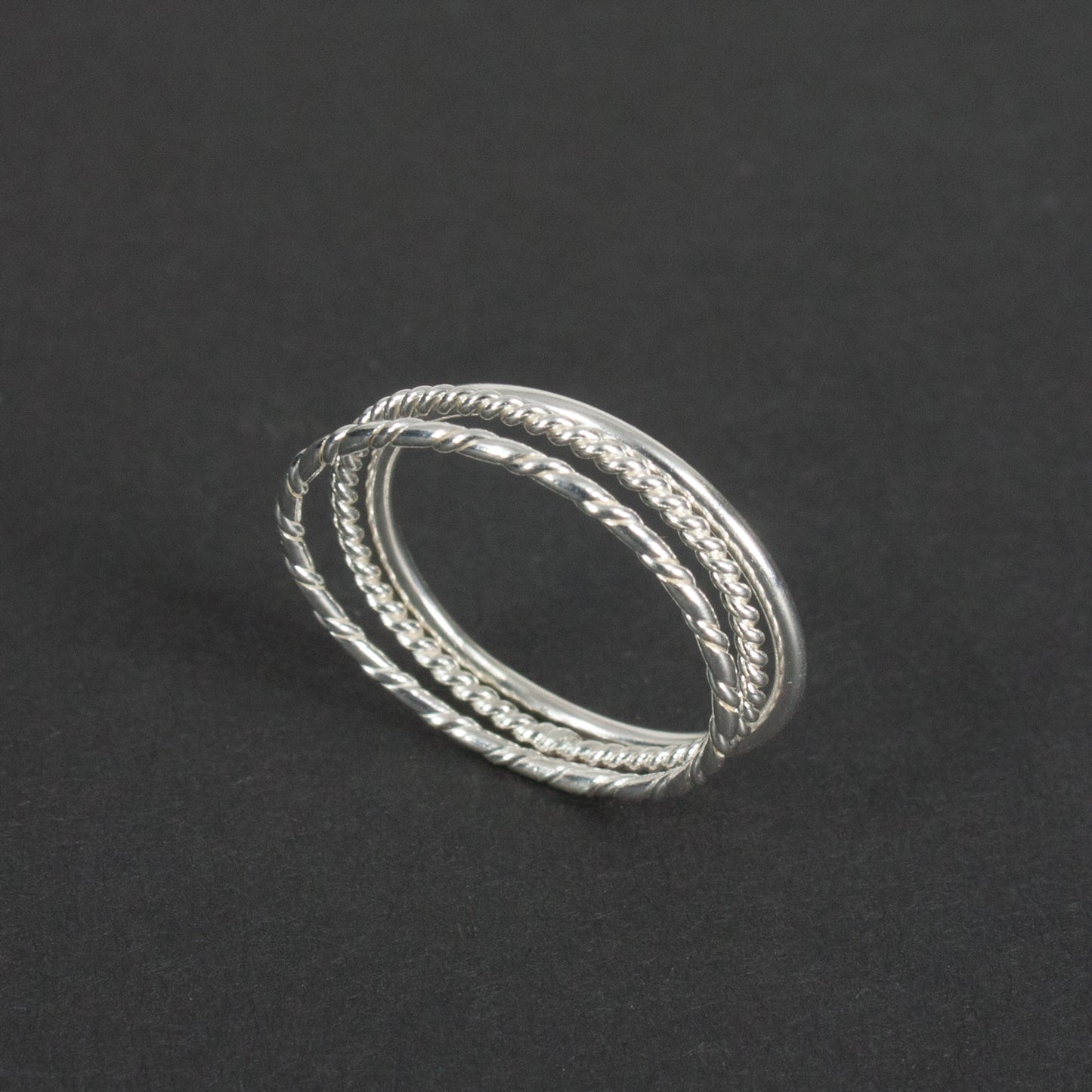 Silver Stacking Rings - Set of 3