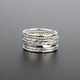 Silver Stacking Ring - Single Ring