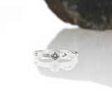 Cascade Ring with White Sapphire