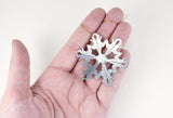 Snowflake Ornament with Mother of Pearl