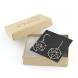 Snowflake Earrings with Cubic Zirconia