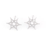 Mini Snowflake Post Earrings