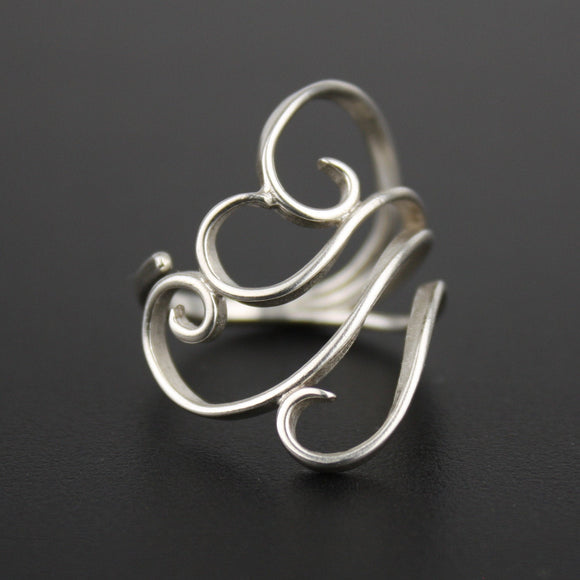 Adjustable Zephyr Ring - Sterling Silver